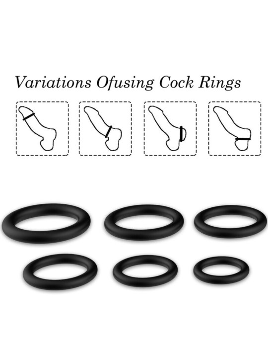 ARMONY ANILLOS SILICONA NEGRO