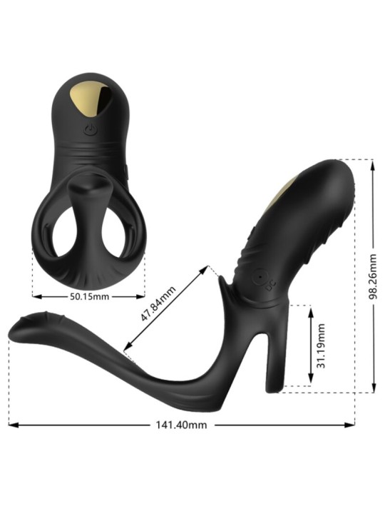ARMONY JOY JUMPER ANILLO VIBRADOR PAREJAS PLUG ANAL NEGRO