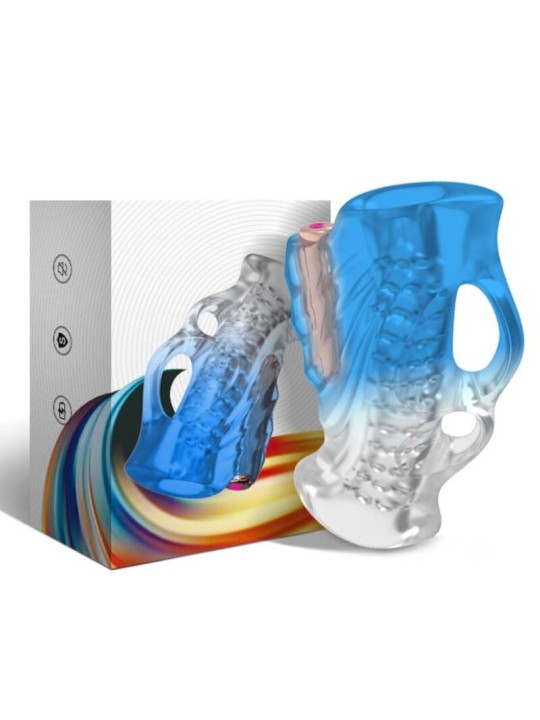 ARMONY MASTURBATOR DEDAL VIBRADOR AZUL DEGRADADO
