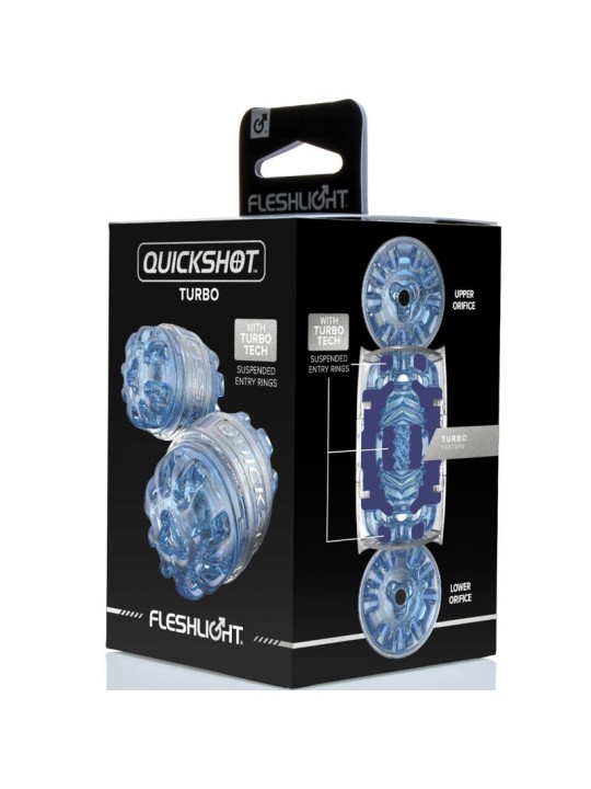 FLESHLIGHT MASTURBADOR QUICKSHOT TURBO BLUE ICE