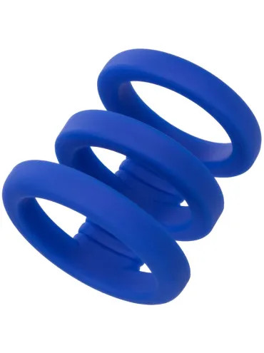 CALEXOTICS ADMIRAL JAULA TRIPLE PARA PENE AZUL