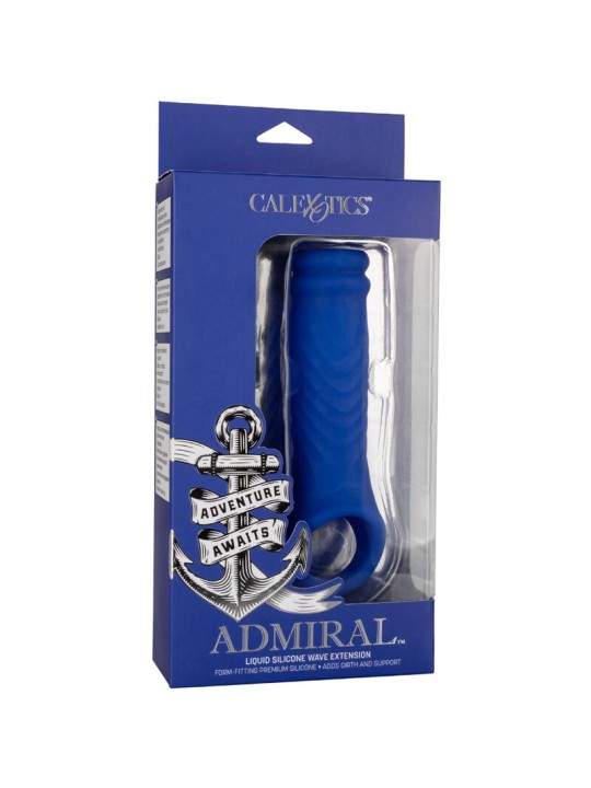 CALEXOTICS ADMIRAL WAVE FUNDA PENE SILICONA LIQUIDA AZUL
