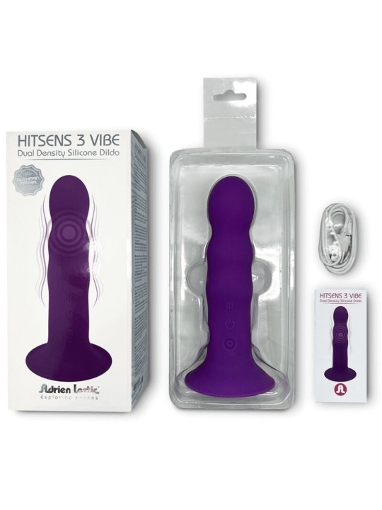 ADRIEN LASTIC HITSENS VIBE 3 DILDO SILICONA VIOLETA