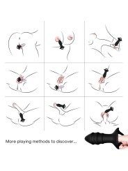 ARMONY KYLIN DEDAL VIBRADOR PLUG ANAL CONTROL REMOTO NEGRO
