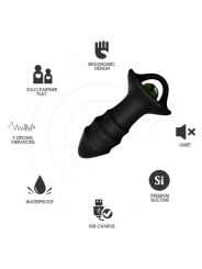 ARMONY KYLIN DEDAL VIBRADOR PLUG ANAL CONTROL REMOTO NEGRO