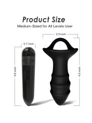 ARMONY KYLIN DEDAL VIBRADOR PLUG ANAL CONTROL REMOTO NEGRO