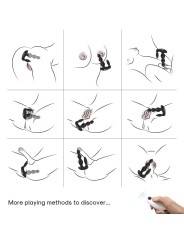 ARMONY MANFUN VIBRADOR ESTIMULADOR PLUG ANAL CONTROL REMOTO NEGRO