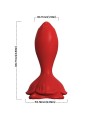 ARMONY ROSA VIBRADOR PLUG ANAL PEQUENO CONTROL REMOTO ROJO