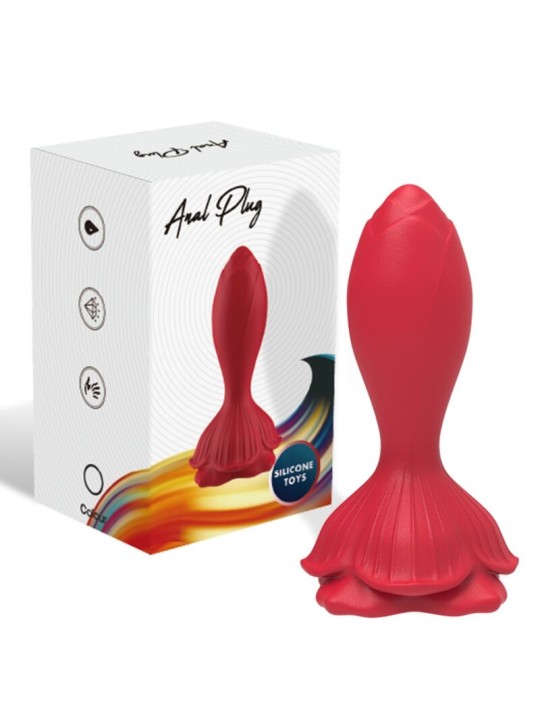 ARMONY ROSA VIBRADOR PLUG ANAL PEQUENO CONTROL REMOTO ROJO