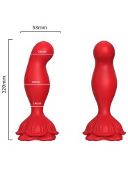 ARMONY ROSA VIBRADOR PLUG ANAL CONTROL REMOTO ROJO