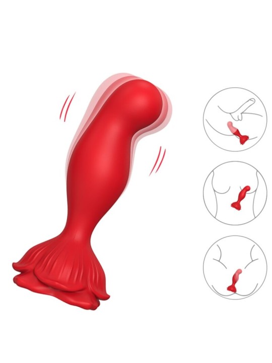 ARMONY ROSA VIBRADOR PLUG ANAL CONTROL REMOTO ROJO