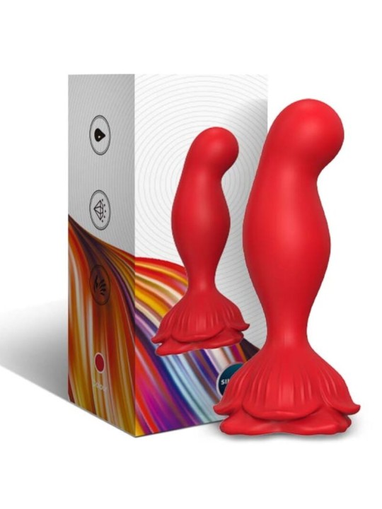 ARMONY ROSA VIBRADOR PLUG ANAL CONTROL REMOTO ROJO