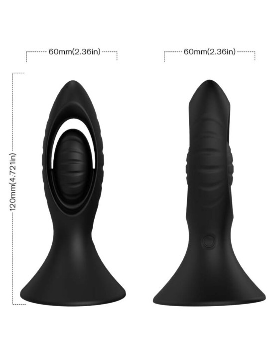 ARMONY VIBRADOR PLUG ANAL SILICONA NEGRO