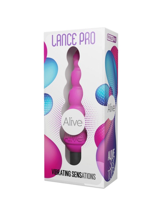 ALIVE LANCE PRO ESTIMULADOR VIBRADOR ANAL ROSA