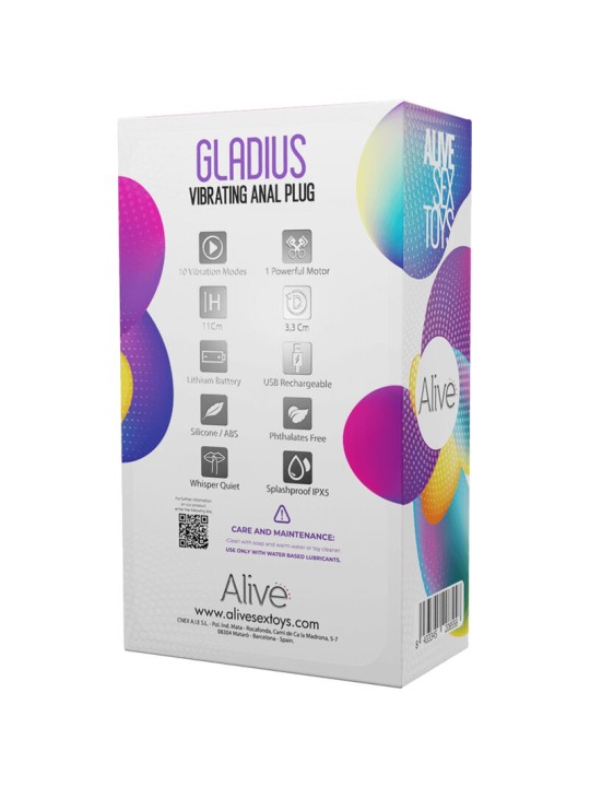 ALIVE GLADIUS PLUG VIBRADOR ANAL