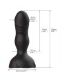 ARMONY EXTREME A BLOOM ROSA VIBRADOR PLUG ANAL CONTROL REMOTO NEGRO