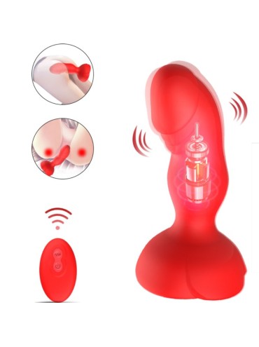 ARMONY EXTREME A BLOOM ROSA VIBRADOR PLUG ANAL CONTROL REMOTO ROJO