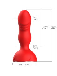 ARMONY EXTREME A BLOOM ROSA VIBRADOR PLUG ANAL CONTROL REMOTO ROJO
