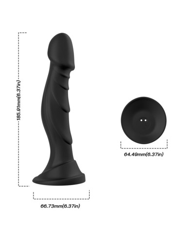ARMONY DILDO VIBRADOR PLUG ANAL CONTROL REMOTO NEGRO