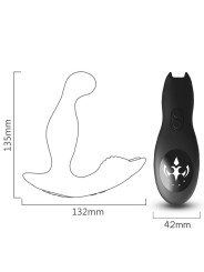 ARMONY BAT KING VIBRADOR ANAL PROSTATA ROTADOR CONTROL REMOTO NEGRO