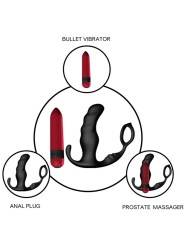 ARMONY KNIGHT VIBRADOR ANAL PROSTATA ANILLO CONTROL REMOTO NEGRO