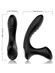 ARMONY STORM VIBRADOR ANAL PROSTATA PLUG CONTROL REMOTO NEGRO