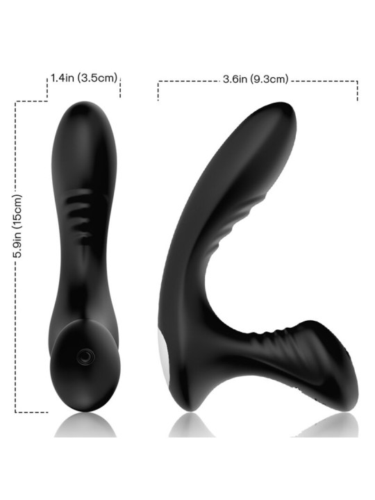 ARMONY STORM VIBRADOR ANAL PROSTATA PLUG CONTROL REMOTO NEGRO