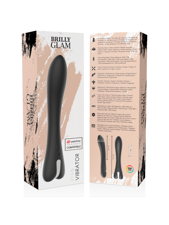 BRILLY GLAM RYAN VIBRADOR MANDO CONTROL REMOTO WATCHME