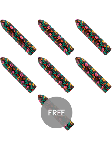 CUSTOM BULLETS BALA RECARGABLE SKULL 10 INTENSIDADES 6 1 GRATIS