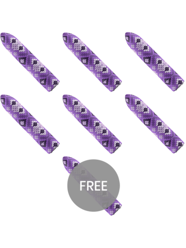 CUSTOM BULLETS BALA RECARGABLE SNAKE LILA 10 INTENSIDADES 6 1 GRATIS