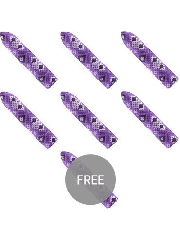 CUSTOM BULLETS BALA RECARGABLE SNAKE LILA 10 INTENSIDADES 6 1 GRATIS