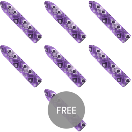 CUSTOM BULLETS BALA RECARGABLE SNAKE LILA 10 INTENSIDADES 6 1 GRATIS