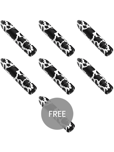 CUSTOM BULLETS BALA RECARGABLE COW 10 INTENSIDADES 6 1 GRATIS