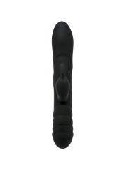 ADRIEN LASTIC TWISTER MASAJEADOR VIBRADOR Y ROTADOR RABBIT NEGRO