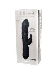 ADRIEN LASTIC TWISTER MASAJEADOR VIBRADOR Y ROTADOR RABBIT NEGRO