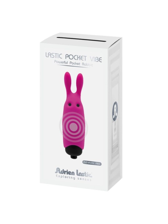 ADRIEN LASTIC LASTIC POCKET VIBRADOR DE BOLSILLO CONEJO ROSA