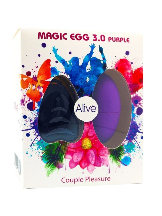 ALIVE MAGIC EGG 30 HUEVO VIBRADOR CONTROL REMOTO VIOLETA