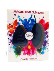 ALIVE MAGIC EGG 30 HUEVO VIBRADOR CONTROL REMOTO NEGRO