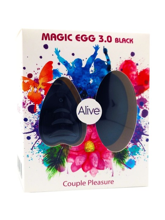 ALIVE MAGIC EGG 30 HUEVO VIBRADOR CONTROL REMOTO NEGRO