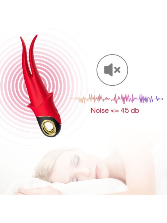ARMONY SHADOW VIBRADOR PINZA ROJO