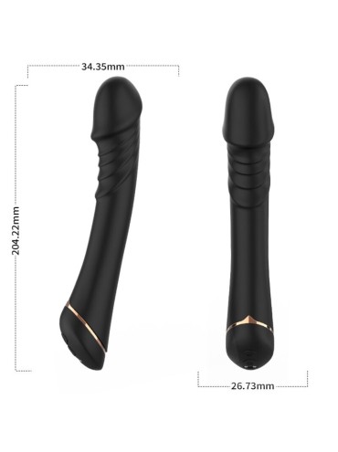 ARMONY DILDO VIBRADOR SILICONA NEGRO