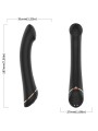 ARMONY VIBRADOR CABEZA PLANA SILICONA NEGRO