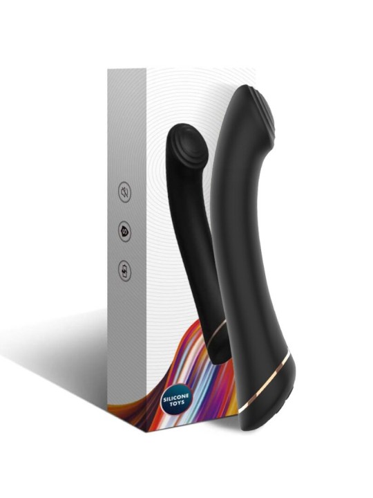 ARMONY VIBRADOR CABEZA PLANA SILICONA NEGRO