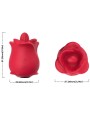 ARMONY ROSA VIBRADOR ESTIMULADOR CON LENGUA CLITORIS 10 MODOS ROJO