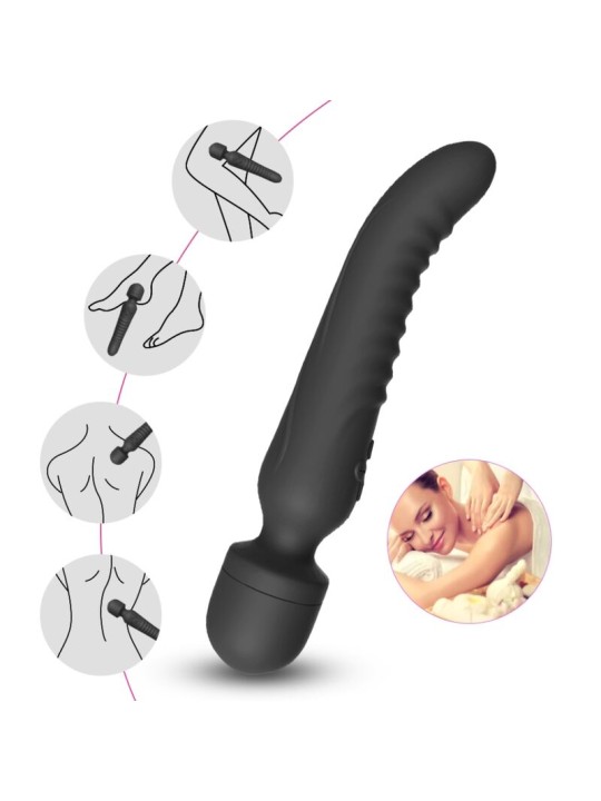 ARMONY MISSION MASAJEADOR VIBRADOR EFECTO CALOR NEGRO