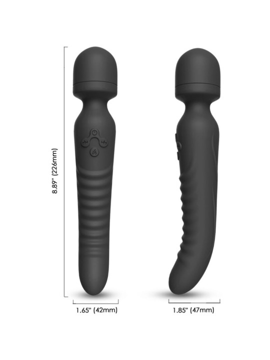 ARMONY MISSION MASAJEADOR VIBRADOR EFECTO CALOR NEGRO