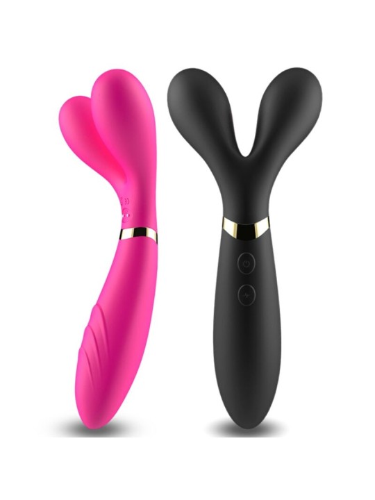 ARMONY Y WAND MASAJEADOR VIBRADOR CABEZA DOBLE FUCSIA