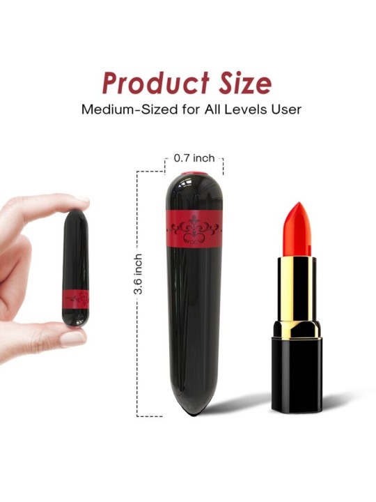 ARMONY ROCKET BALA VIBRADORA CONTROL REMOTO NEGRO