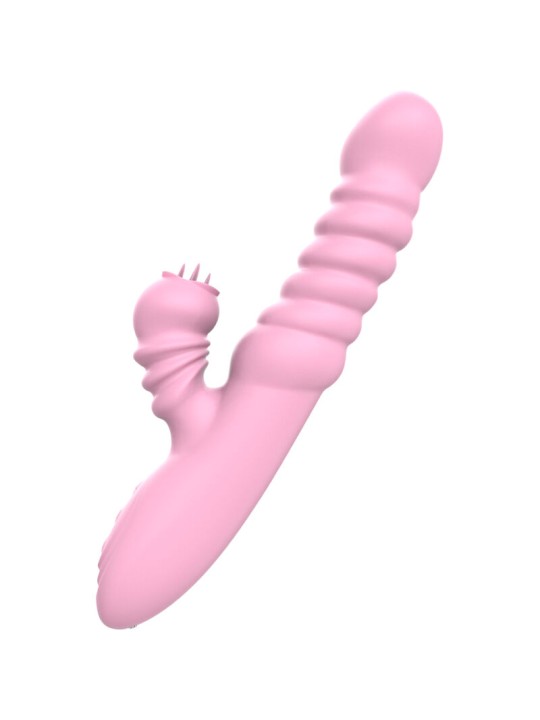ARMONY VIBRADOR MULTIFUNCION CON LENGUA ESTIMULADORA EFECTO CALOR ROSA