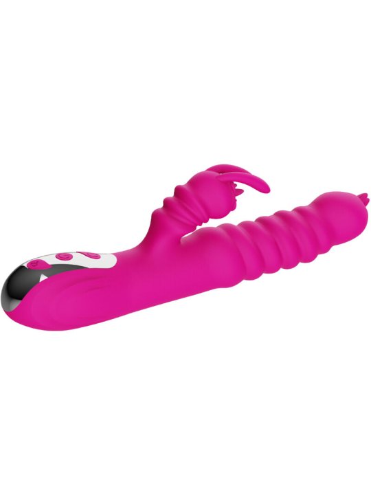 ARMONY VIBRADOR MULTIFUNCION RABBIT DOBLE LENGUA EFECTO CALOR FUCSIA